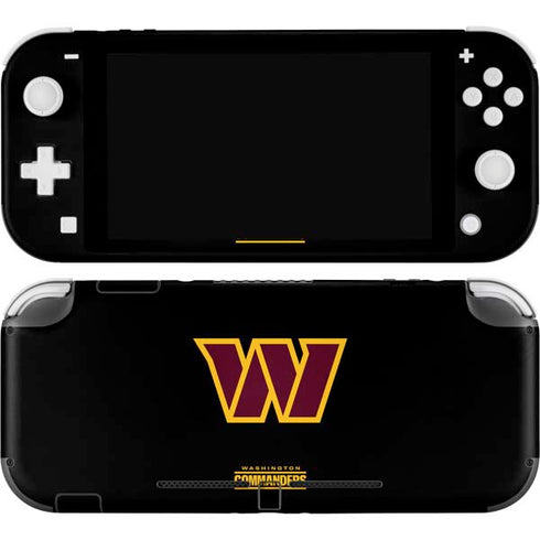 NFL Washington Commanders Black Background Nintendo Switch Lite Skin
